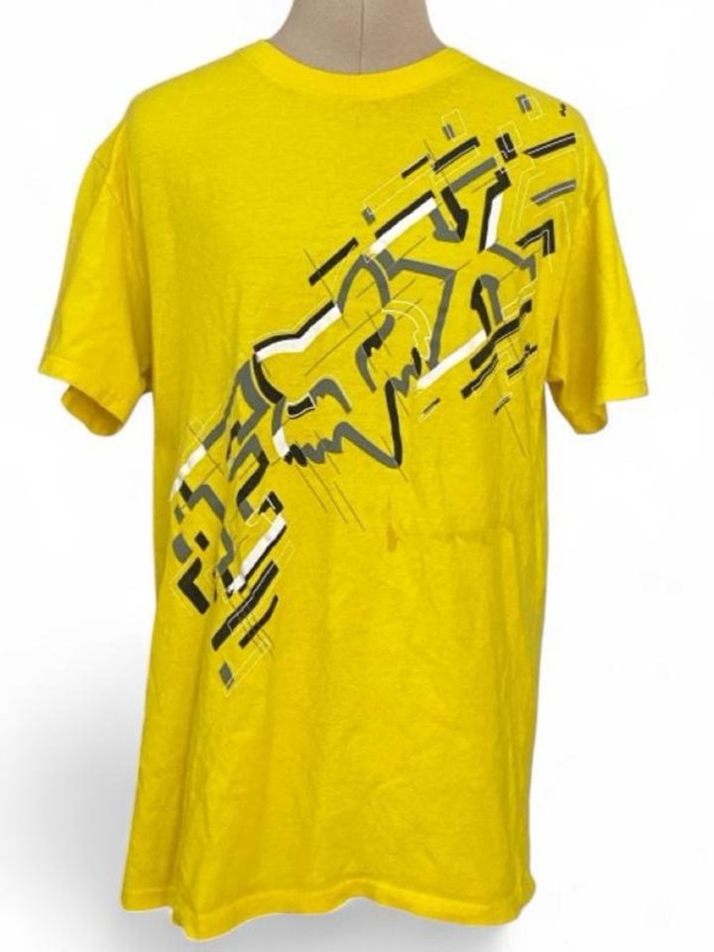 Fox Racing Men’s Yellow Graphic Short Sleeve Tee
